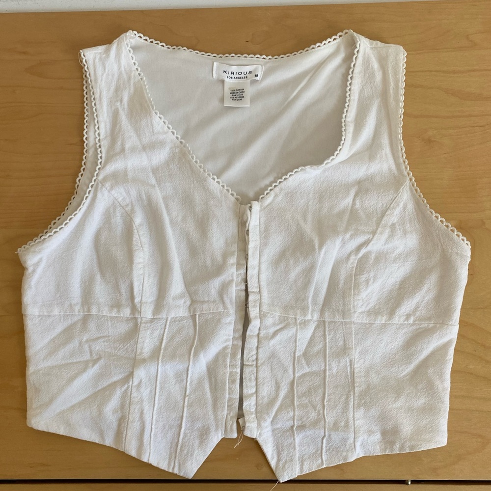 Beautiful white vest